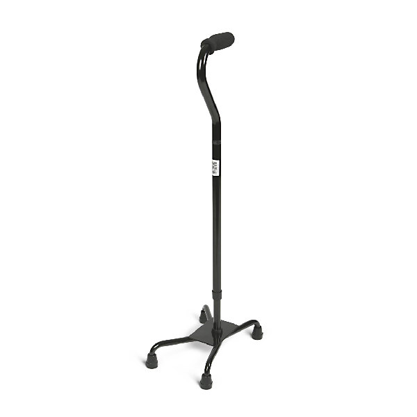 Quad cane with large base.