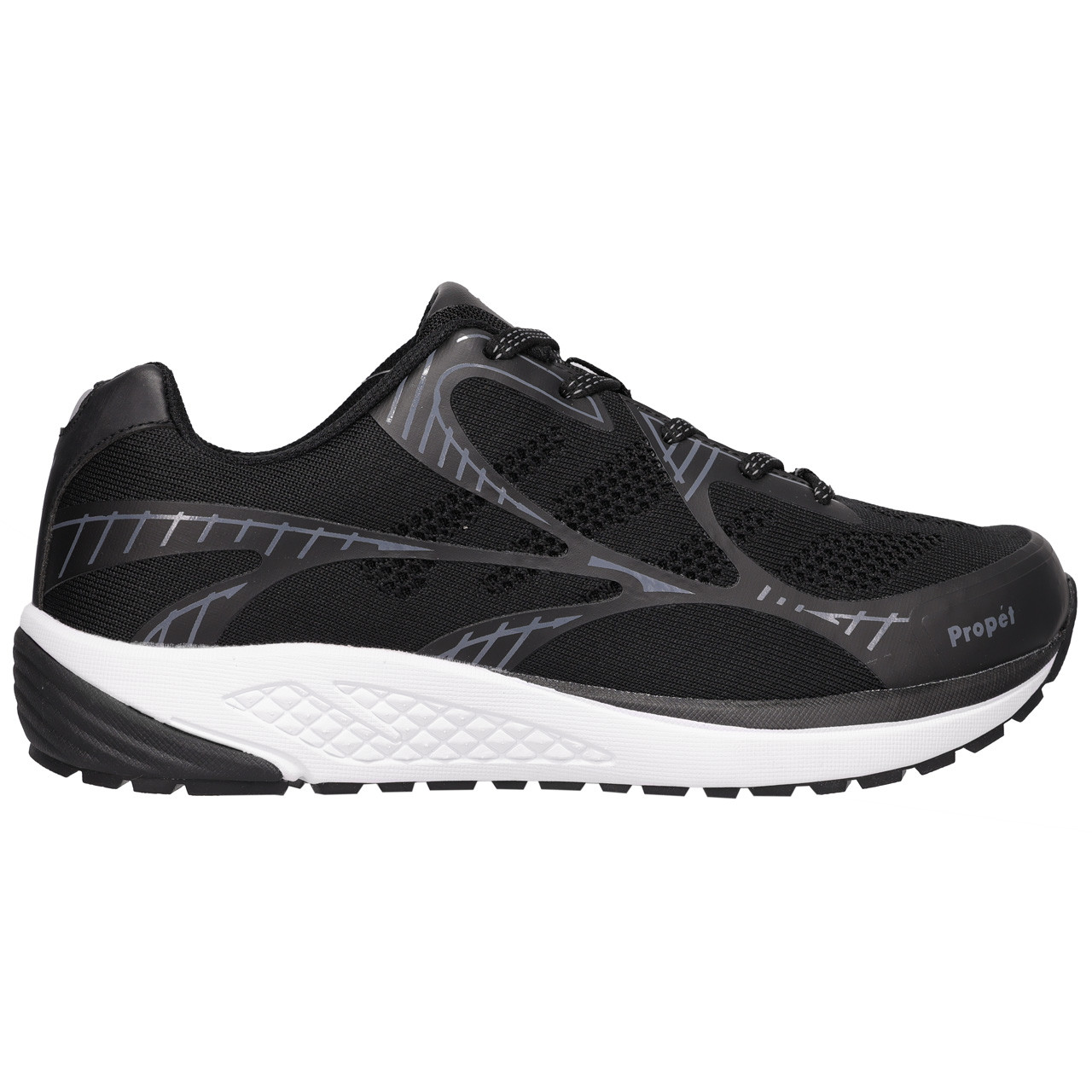 Men's One LT shoe in black and grey.