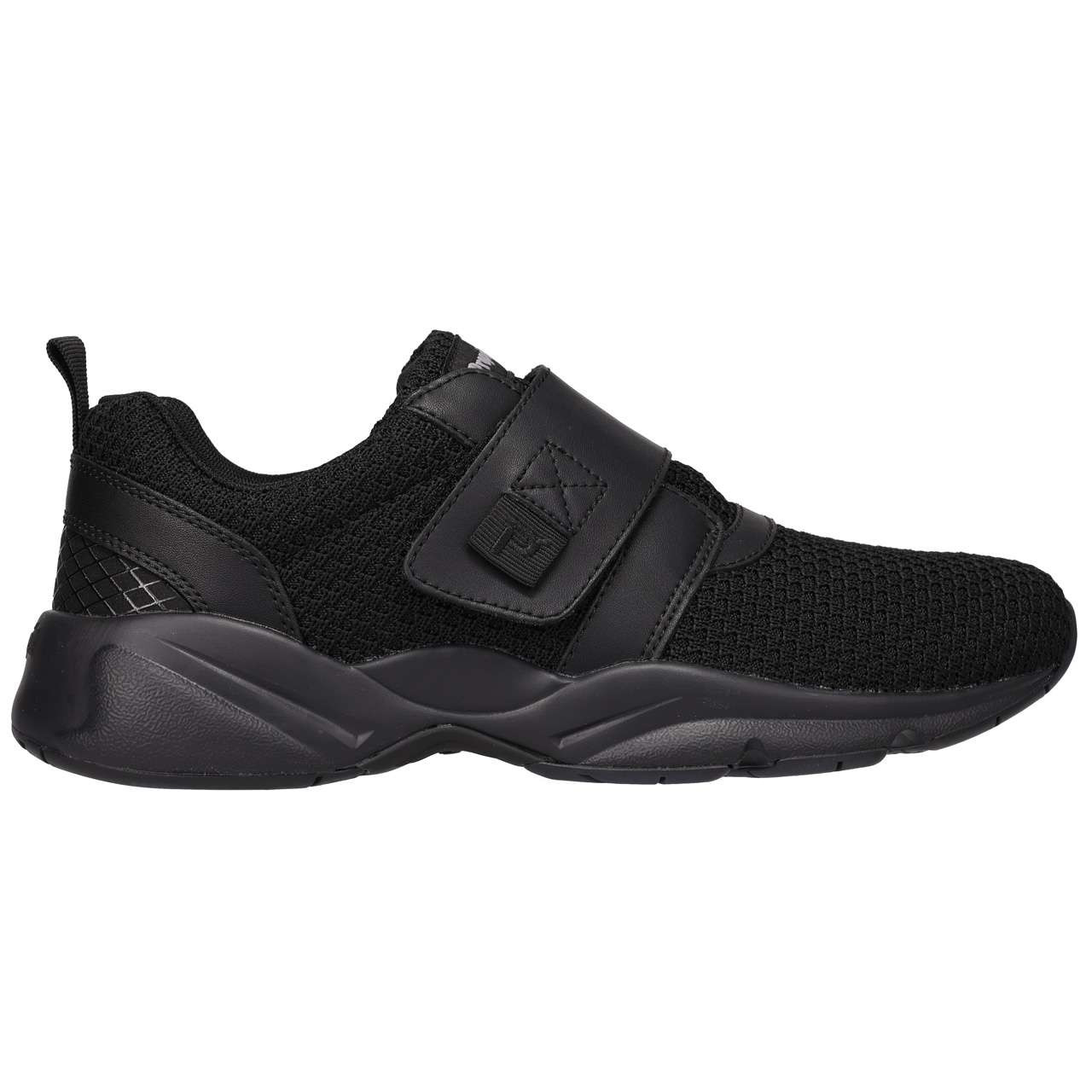 Men's Stability X Strap shoe in black.