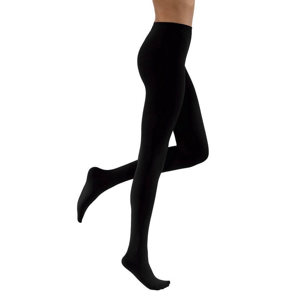 Waist-high compression stockings alternate view.