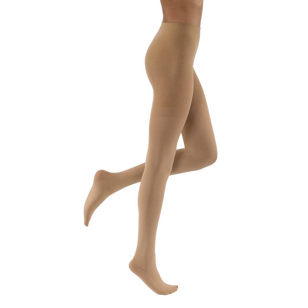 Waist-high compression stockings.